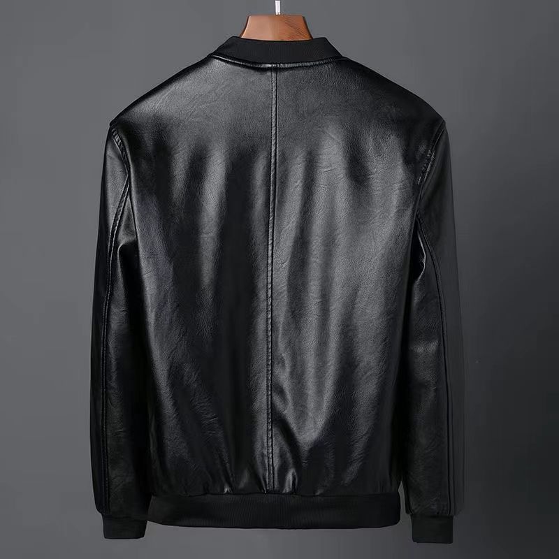 2025新款皮衣男士外套潮流衣服春秋百搭休闲上衣春季机车皮夹克男|undefined