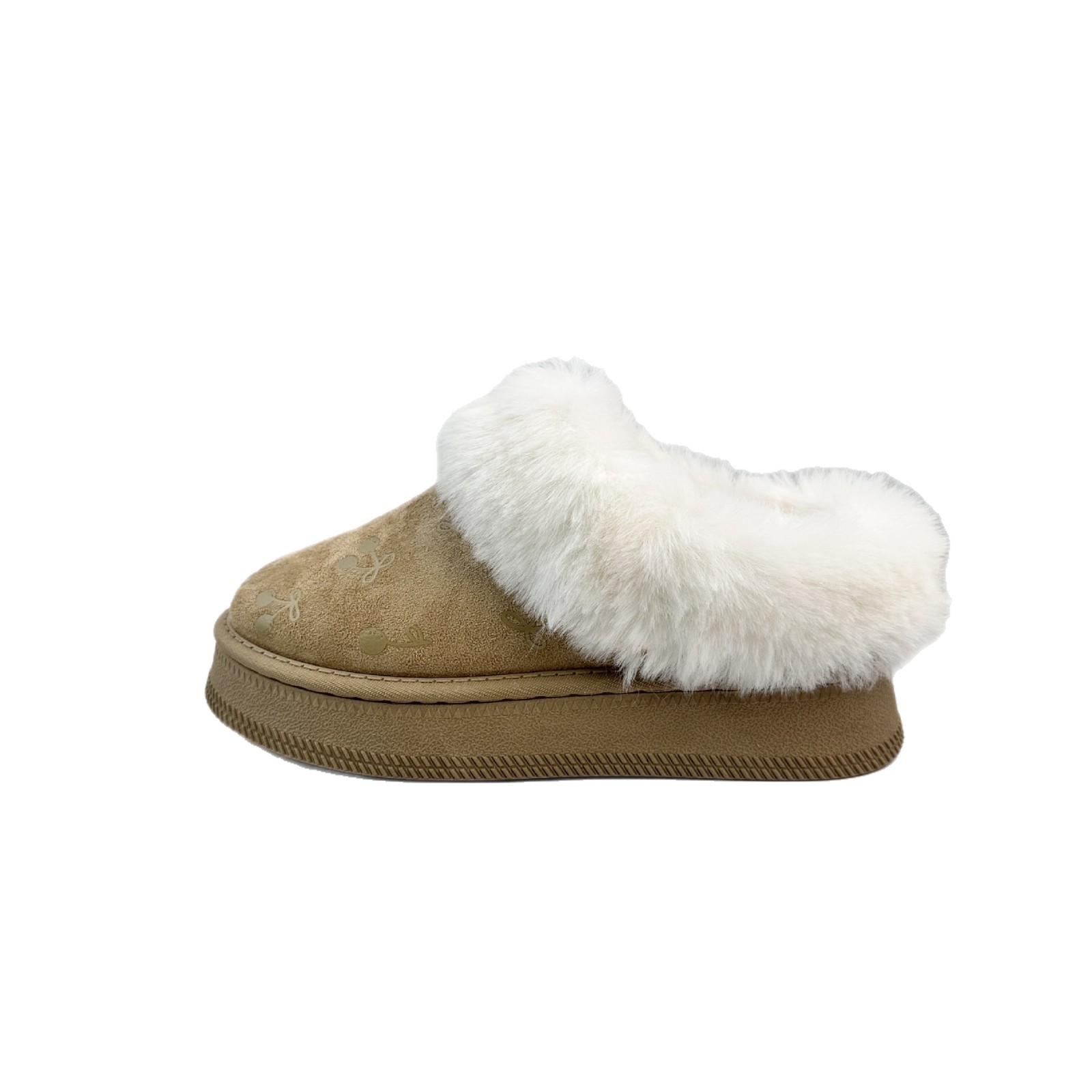 Zapatos de nieve de invierno de mujer botas de tubo bajo, zapatos de algodón calientes gruesos, zapatos de mujer para usar fuera, nicho universal y botas de lana de mujer