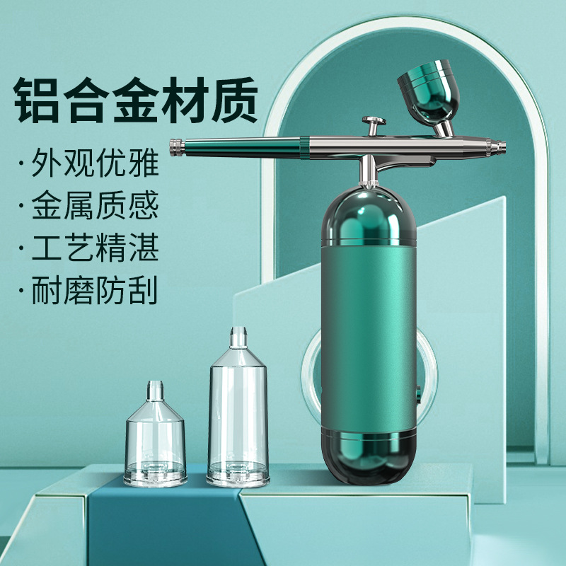 Inyector de oxígeno pulverizador de alta presión instrumento de reposición de agua de belleza hidratante facial de mano infusión de oxígeno en el hogar instrumento de reposición de agua al por mayor