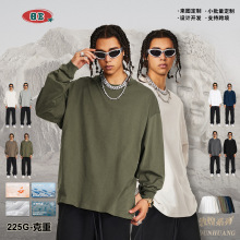 BE男装|2025秋季宽松版型运动基础款索罗娜5A抗菌功能性长袖t恤男