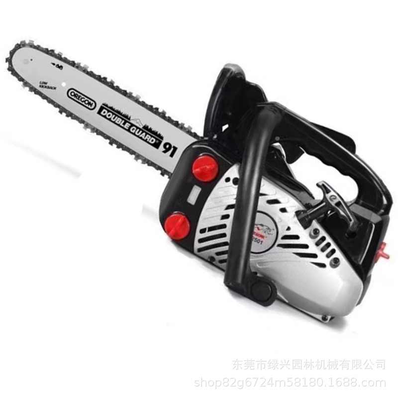 正品华锐黑金刚2503-12寸小型手提式单手汽油锯园林专用