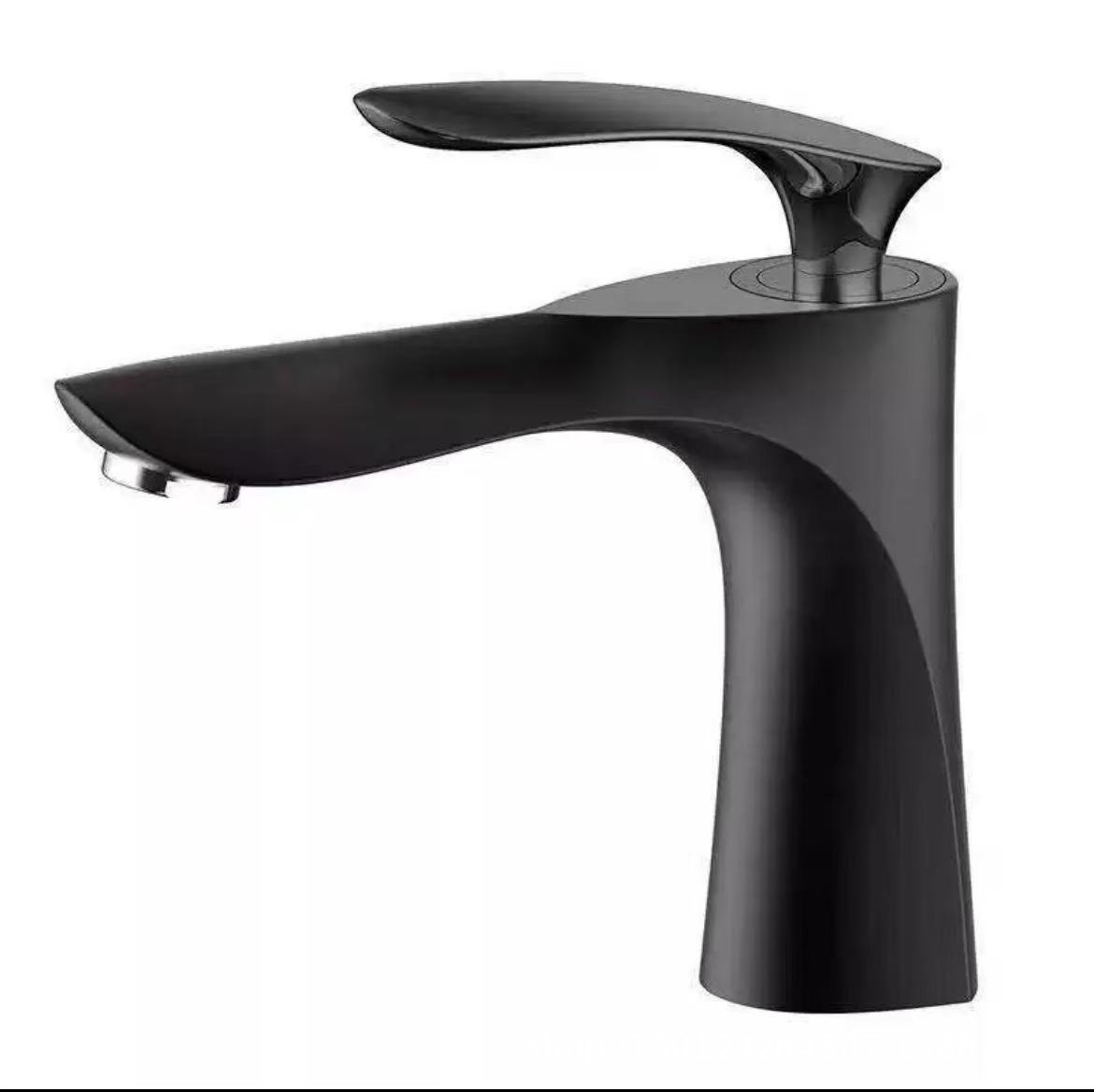 Grifo de lavabo dorado de cobre transfronterizo, baño de lujo ligero cepillado en caliente y frío, alto, negro, blanco, gris, dragón