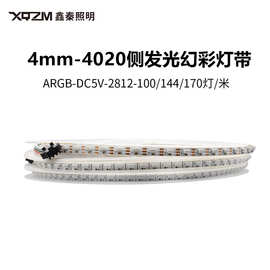 4mm侧发光4020幻彩灯带170灯可编程5V单点单控汽车改装氛围灯条
