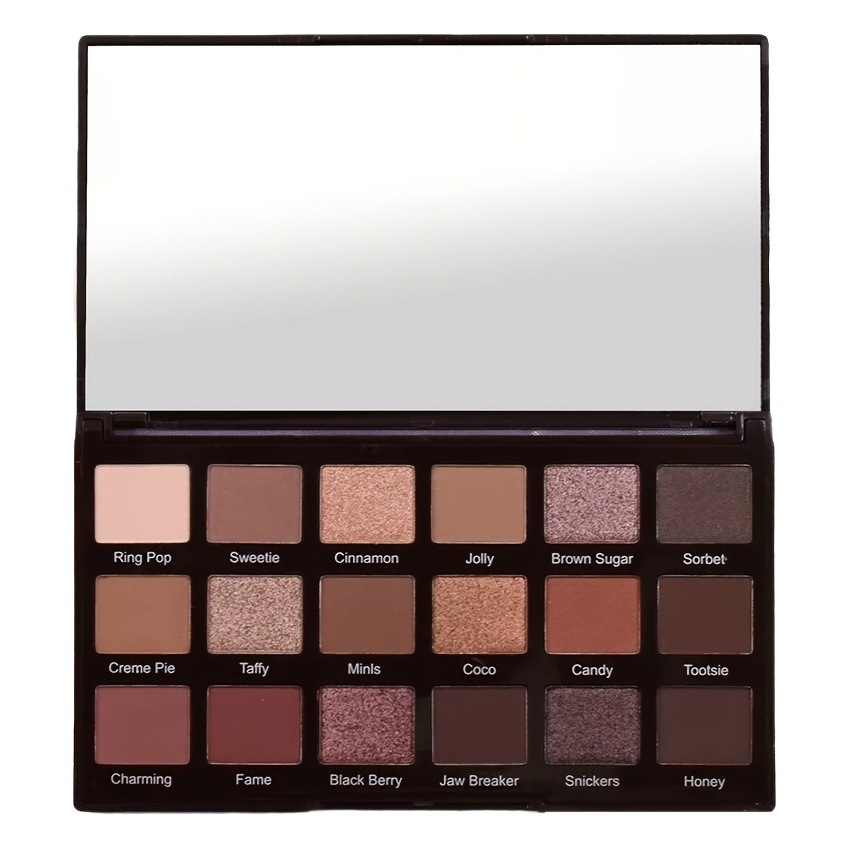 Will not break cross-border 18 color eye shadow Eye shadow with mirror pearl matte high gloss earth color eye shadow plate