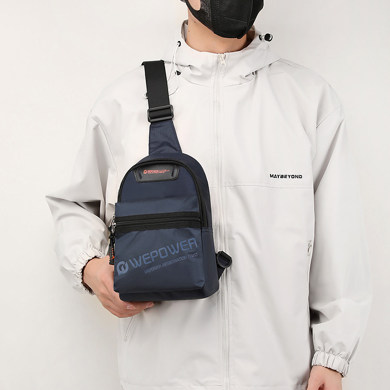 WEPOWER nuevo bolso de hombro de Moda transfronteriza bolso de los hombres multi-Bolsillo ligero de viaje bolsa de mensajero bolsa de pecho casual