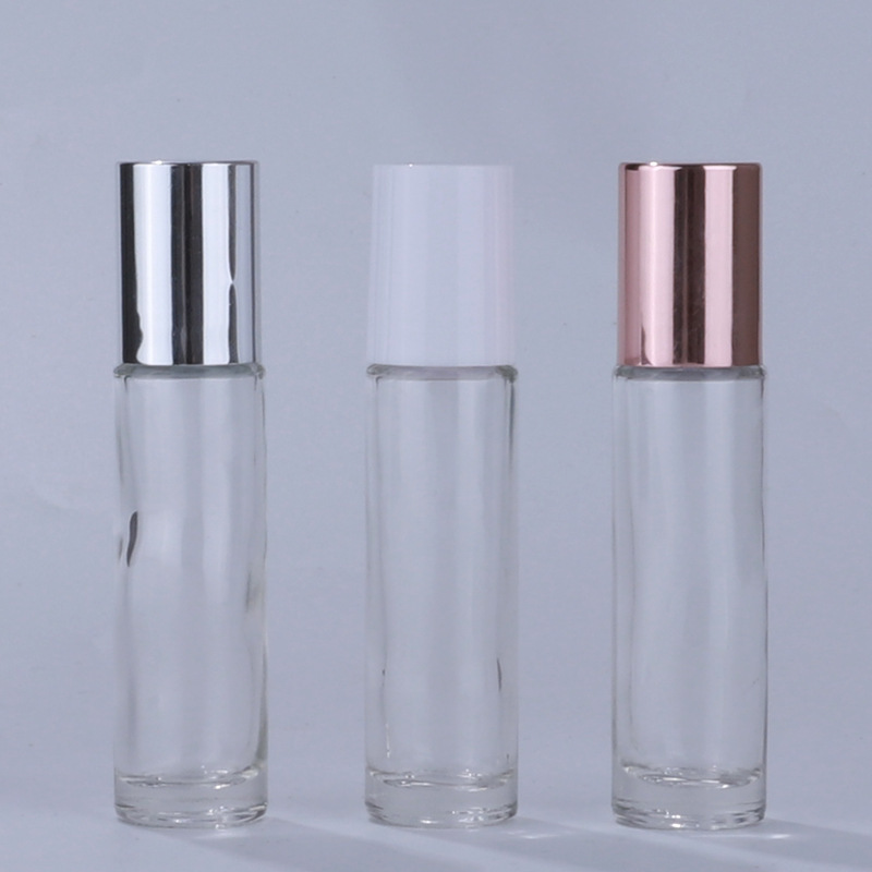 メーカー在庫 10ml 透明つや消しローラーボトル ブラウンローラーボトル ローラーボール香水ボトル ローラーボールエッセンシャルオイルボトル ガラス|undefined