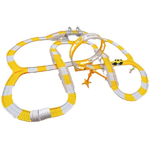 Cross-border toys multi-change engineering car track car electric toy car intelligent assembly children's toy small train wholesale