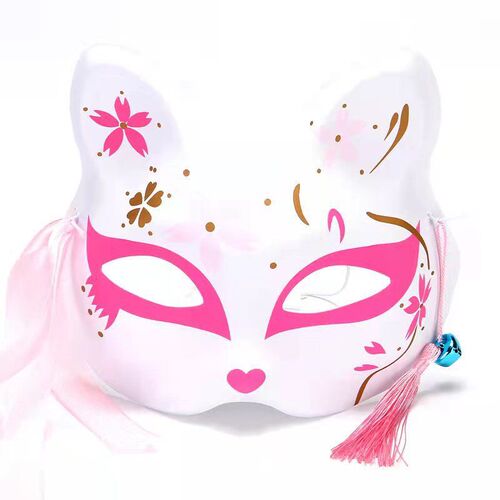 Manufacturer half-face cat fox mask Japanese-style fox fairy mask street stall scenic fox mask Year of the Tiger mask