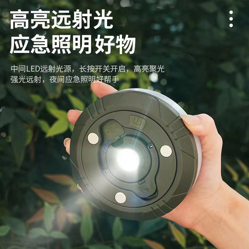 LED многофункциональные кемпинговые фонари для дома аварийные ночные рыночные уличные палаточные светильники на открытом воздухе TYPE-C зарядка кемпинговая палатка магнитный всасыватель