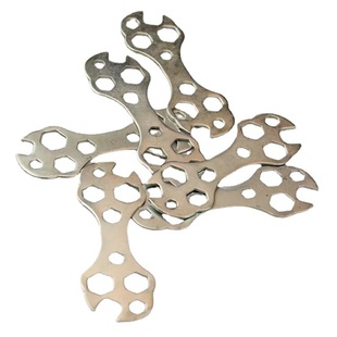 Bicycle outer hexagonal spanner multi-function spanner mountain bike repair tool porous plum spanner