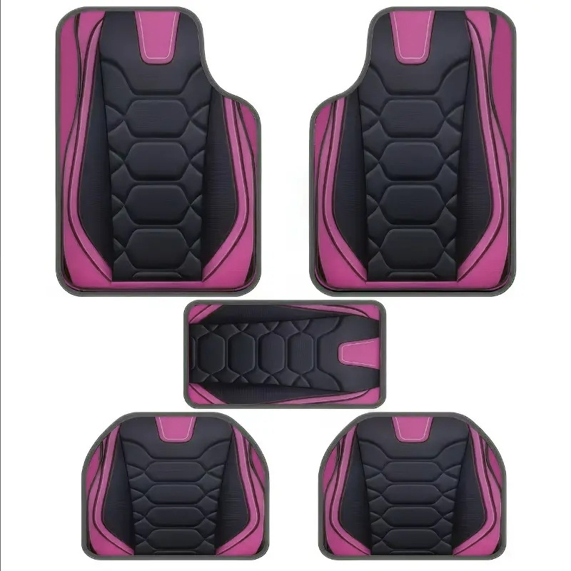 Cross-Border Temu Hot-Selling Universal Car Floor Mats Five-Piece Set, Entryway Door Mats, Non-Slip Floor Mats, Label Application and Dropshipping