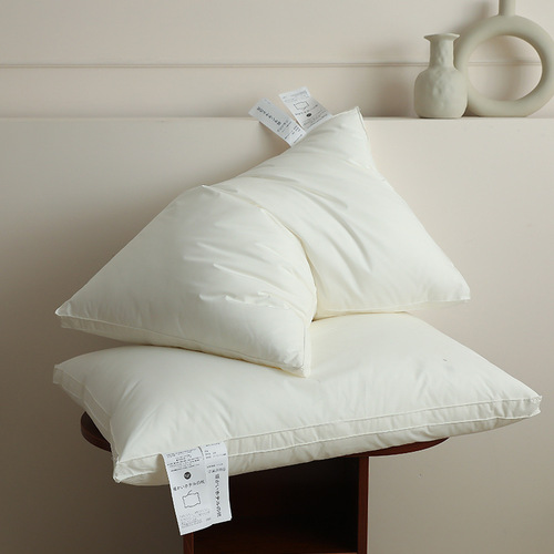 厂家枕头批发日本羽丝绒枕芯外贸羽丝绒枕头家用全棉单人枕头