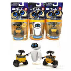 办公桌车载饰品正版瓦力伊娃 汽车摆件电影人物玩具玩偶关节可动