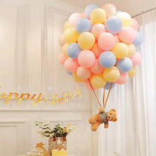生日装饰场景布置 ins热气球男女孩宝宝周岁百日宴商场摆件