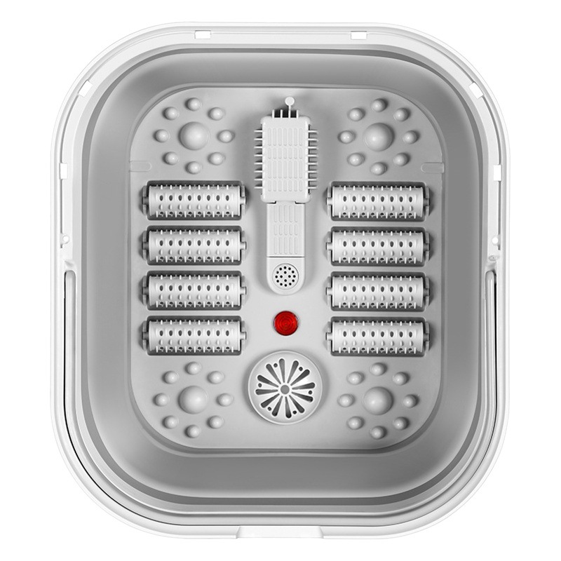 Bañera para pies para comercio transfronterizo, plegable, inicio con un solo clic, portátil, calentamiento a temperatura constante, bañera para pies con masaje para el hogar
