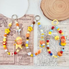 スターマン変身携帯電話チェーンロングポップマルチカラーオリジナル diy バックパックペンダントドーパミンキーホルダーペンダント