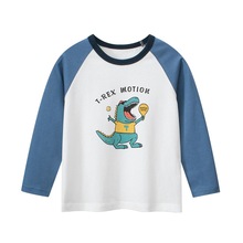 27kids外贸童装儿童长袖T恤 2024秋季新款男孩打底衫宝宝衣服批发