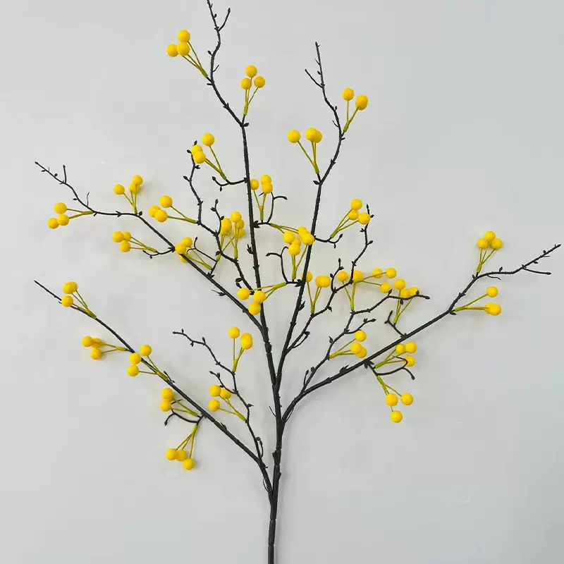 厂家制作梧桐果节日ins风小清新礼物礼品颜色仿真花