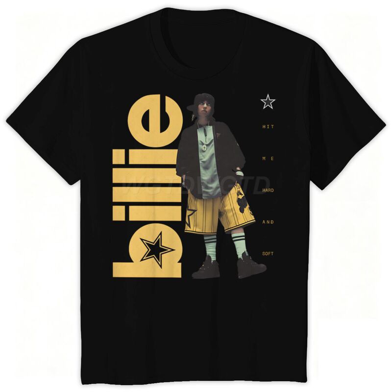 Amazon Billie Eilish Printed Hot-Selling High Street Loose Fashion Casual T-Shirt for Men and Women Amazon Billie Eilish Printed Hot-Selling High Street Loose Fashion Casual T-Shirt for Men and Women