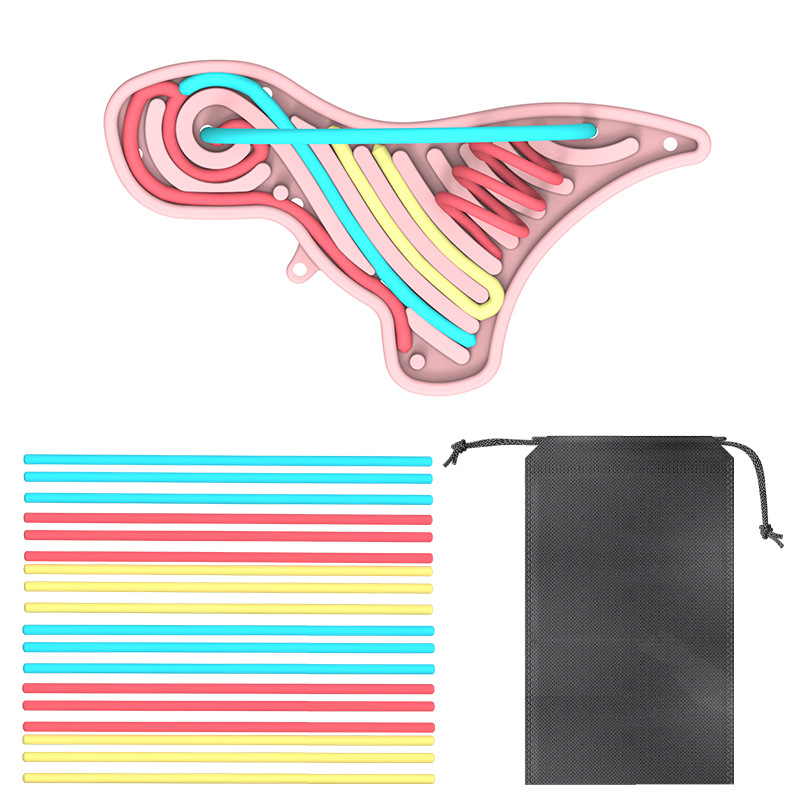 Amazon Hot Sale Creative Silicone Sensory Activity Board para niños Dinosaur Activity Board de grado alimenticio sin BPA