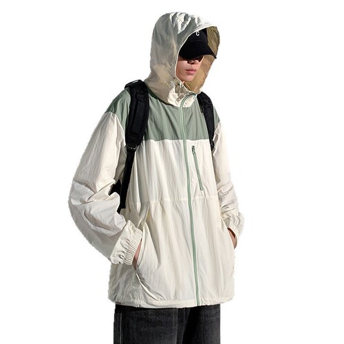 2025 Ice Silk Sun-Protective Clothing Coat for Men and Women, Summer Thin Style, Outdoor Use, Quick-Drying Hooded Windproof Jacket for Fishing