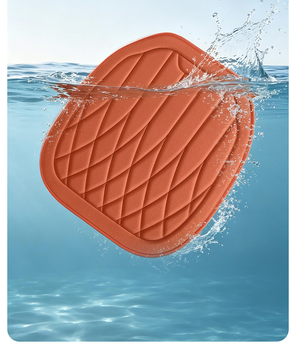 Foreign Trade Amazon Aliexpress New Seaweed Fiber Car Seat Cushion Four-Season Breathable Small Three-Piece Seat Cushion Wholesale