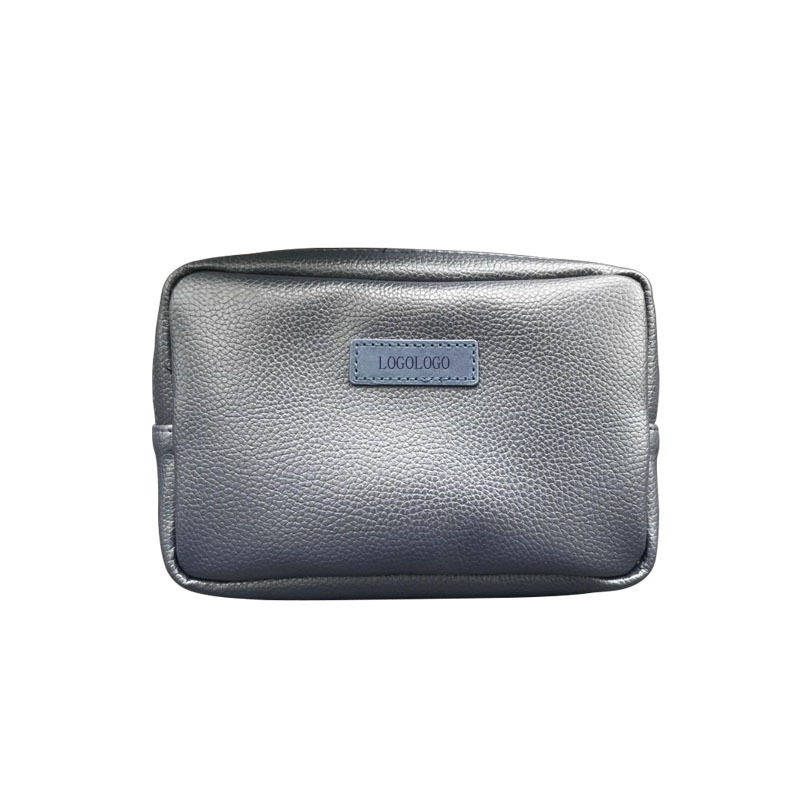 Customized Airline High-End Toiletry Bag Pebbled Pu Cosmetic Bag First Class Toiletries Cosmetics Bag Logo
