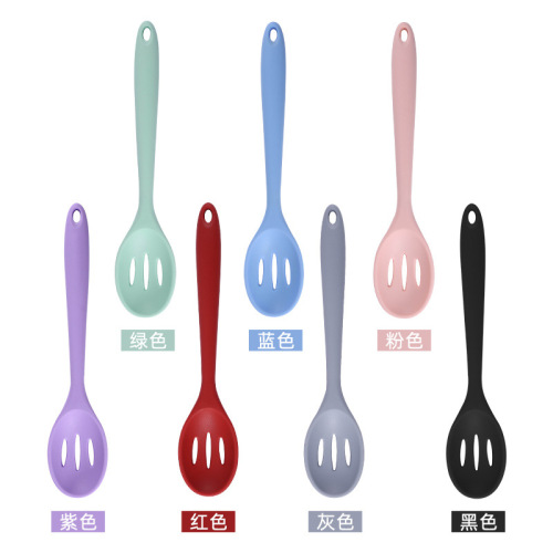 Silicone colander, high temperature resistant non-stick pan, special food-grade non-harming pot kitchen utensil set, full set of household shovel and spoon