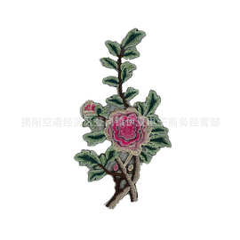 伊夏绣品玻璃纱绣花布贴衣服装饰补丁贴花服装DIY设计辅料刺绣