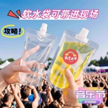 户外音乐节专用水袋演唱会便携软装水袋食品级大容量吸嘴袋喝水袋