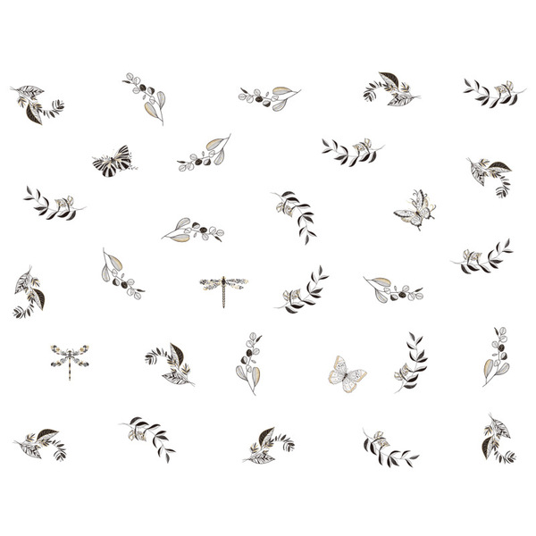 DIY leaves butterfly Dragonfly Children's Room Wall Sticker Living…