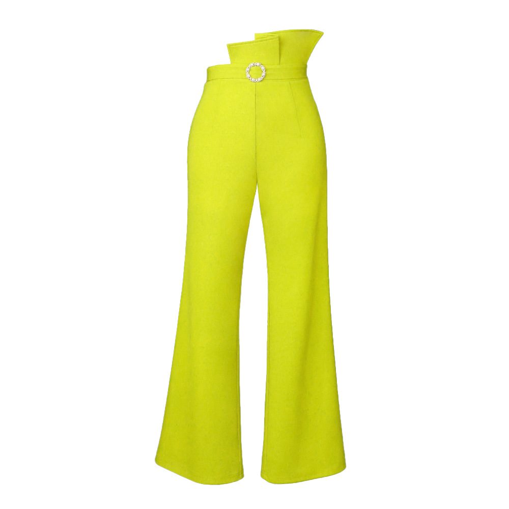 Women's Clothing new comfortable breathable casual pants asymmetric waist women's flared pants woman dress_voghion.com