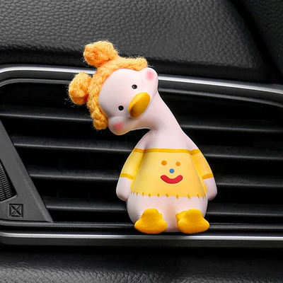 Conditioner Vent Decoration Diffuser — Car Perfume Aromatherapy - yellow-bunny-duck-air-vent-clip-includes-1-bottle-of-fragrance-standard