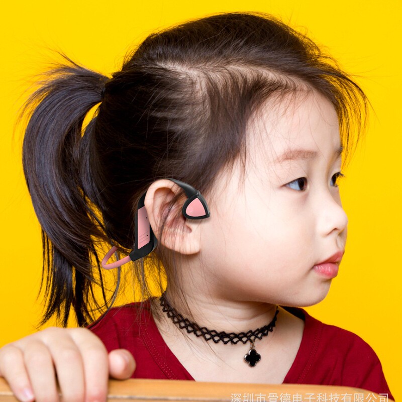 新しい子供用学習骨伝導耳掛け型非インイヤー保護聴覚Bluetoothヘッドセット、長時間装着しても痛みなし|undefined