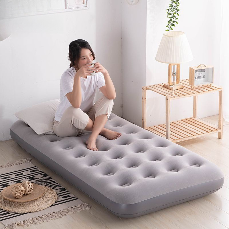 Thickened Lunch Break Inflatable Mattress Single Person Enlarged Double Inflatable Bed Outdoor Foldableing Portable Bed Home Lazy