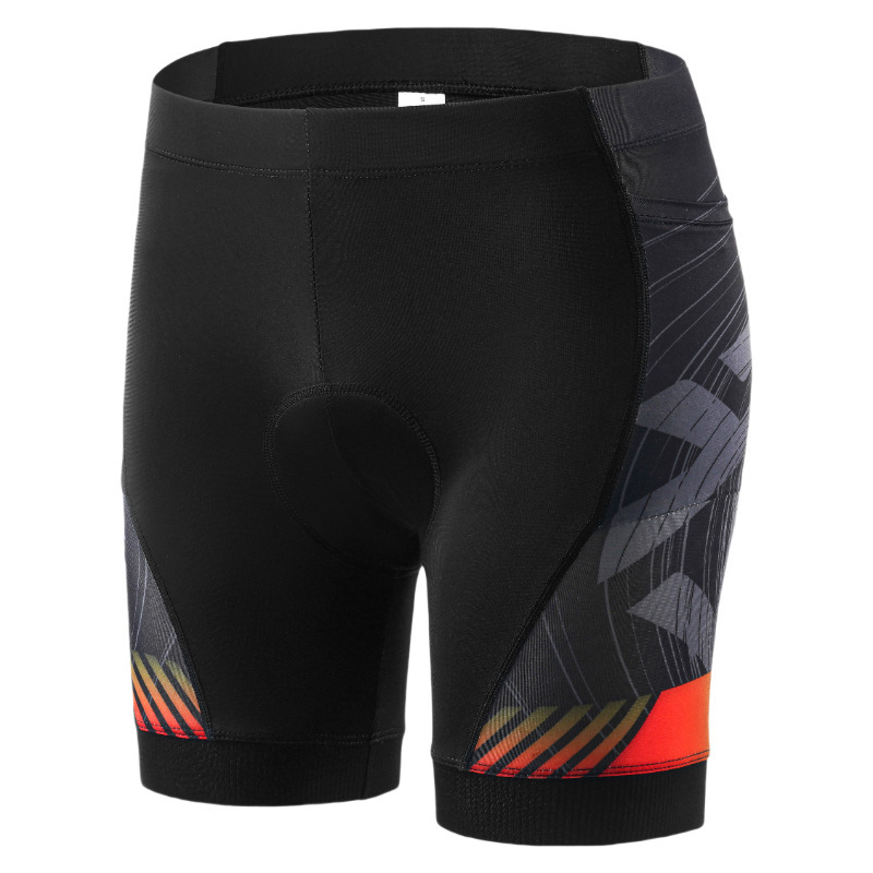 Cross-border Cycling Shorts Men's and Women's Breathable Thickened Sponge Silicone Cushion Mountain Highway Cycling Pants