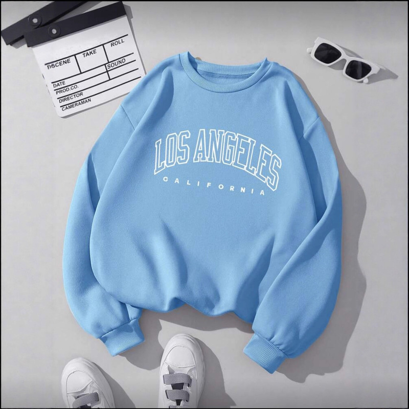 Imitation Cotton Huacan Composite Milk Silk 320g (Silver Fox Velvet 420g) Round Neck Loose Sweatshirt