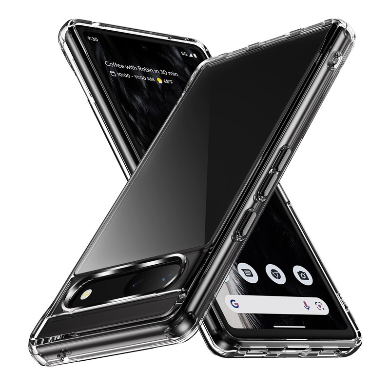 Suitable for Google 9 phone case, Pixel 8 Pro protective cover, Pixel 7 transparent two-in-one soft and hard case, 6 acrylic, 7A