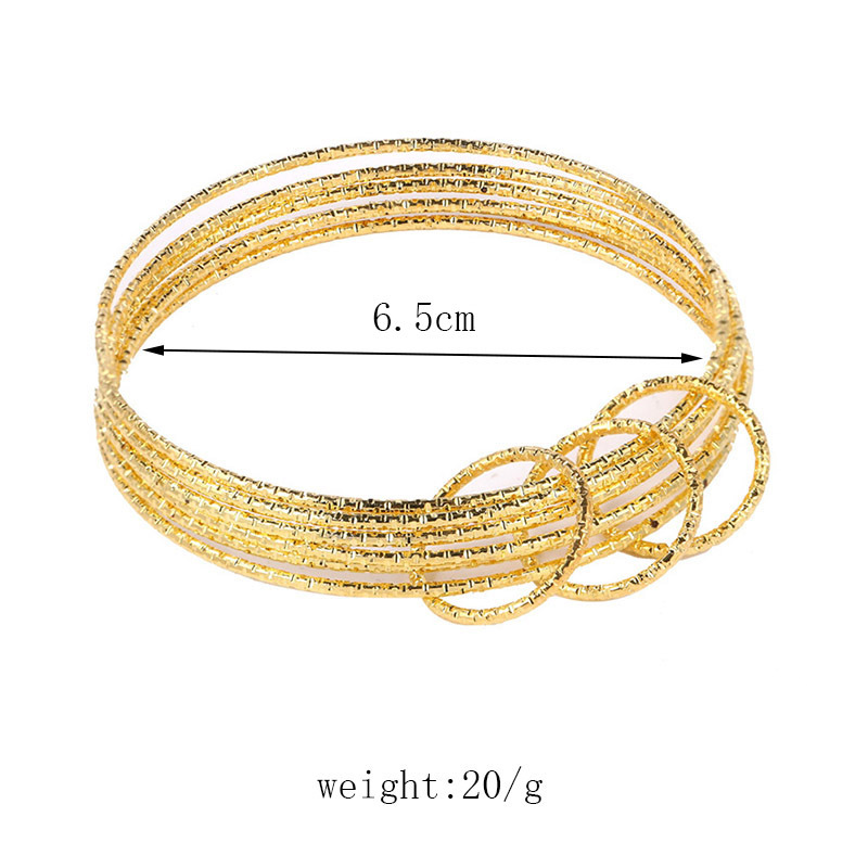 Simple Style Geometric Alloy Plating Womenu0027S Bangle