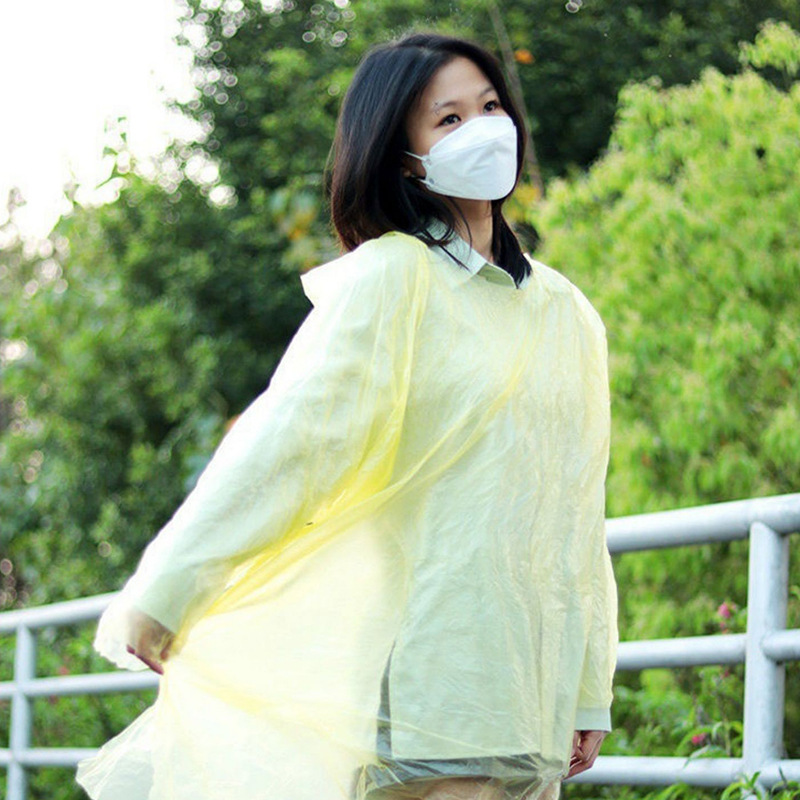 일회용 휴대용 카드 비옷 LUNCAI 다른 비옷, 판초 1 개