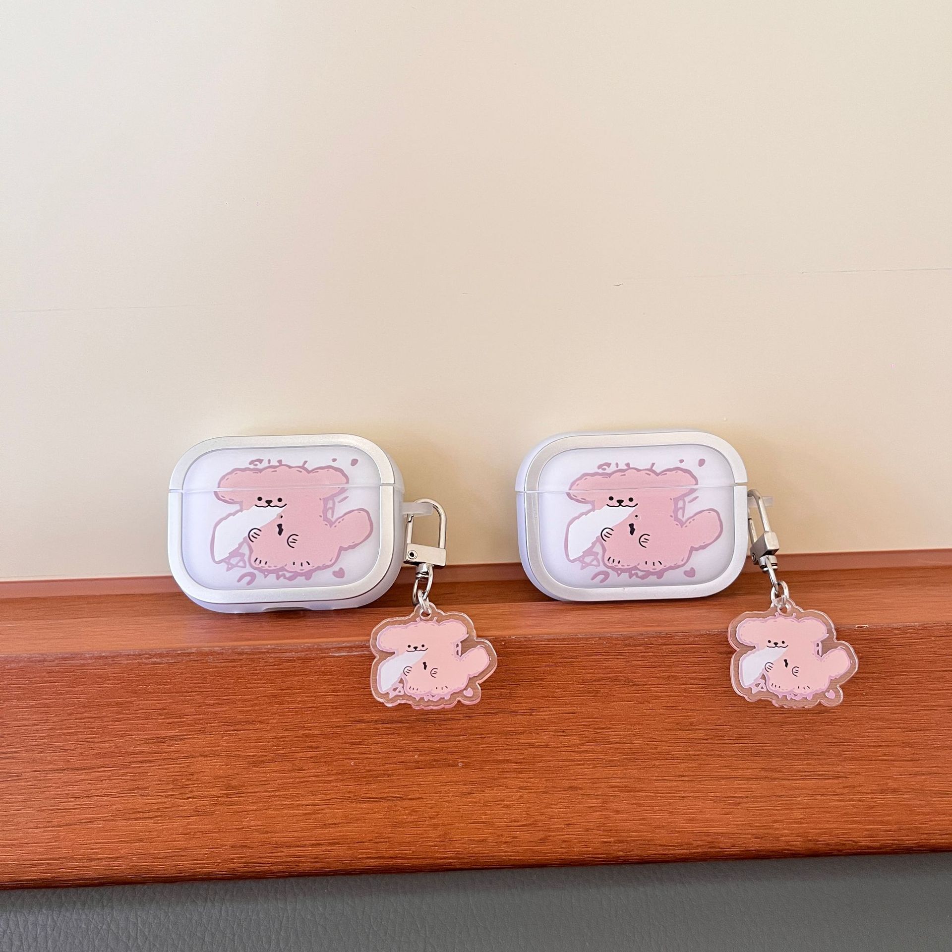 Cubierta de auriculares de borde galvanizado para perros de fuego para Apple AirPods 4 auriculares AirPods pro2