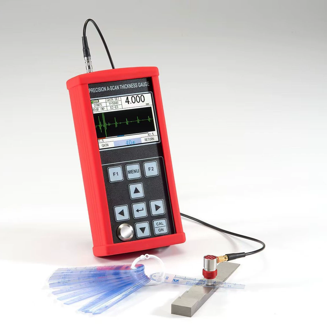 Ручной высокоточный ультразвуковой толщиномер AG-200A Измерение толщины металлического материала от внутренней коррозии