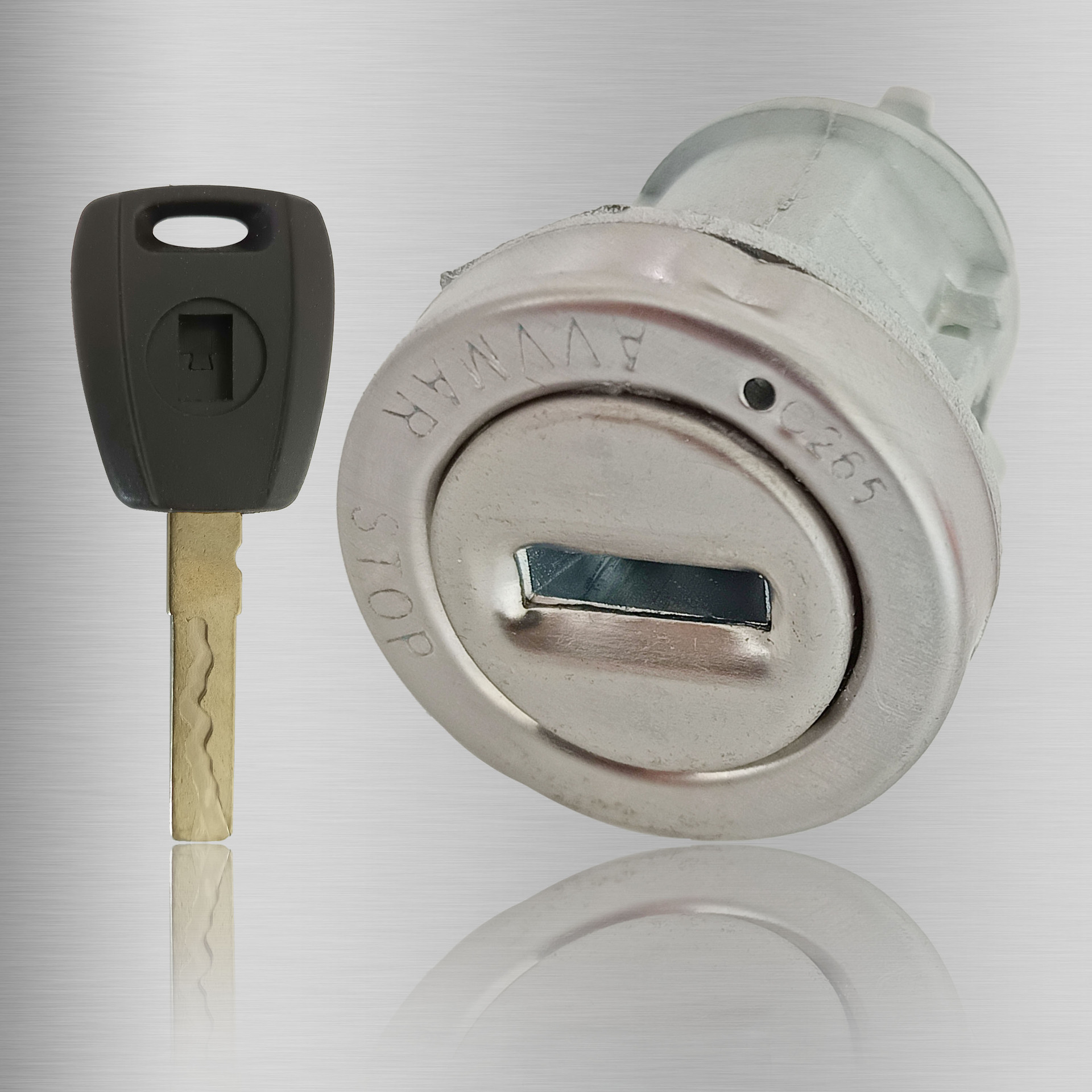 Aplicable a la cerradura de encendido de Fiat, cerradura de encendido de larga duración de Fiat, piezas de automóviles de reemplazo de cilindro de encendido.