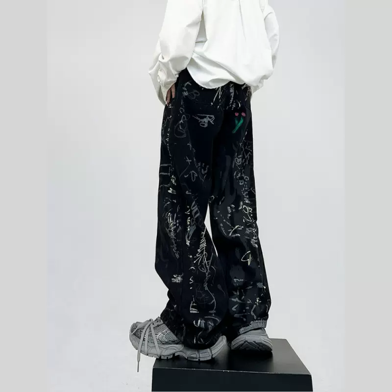 2025牛仔裤男春秋季新款修身百搭直简长裤子潮流韩版弹力休闲长裤