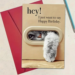 Cross-Border New Product Interesting Father's Day Greeting Card with Envelope Humorous Dad Card for Dad's Interesting Birthday