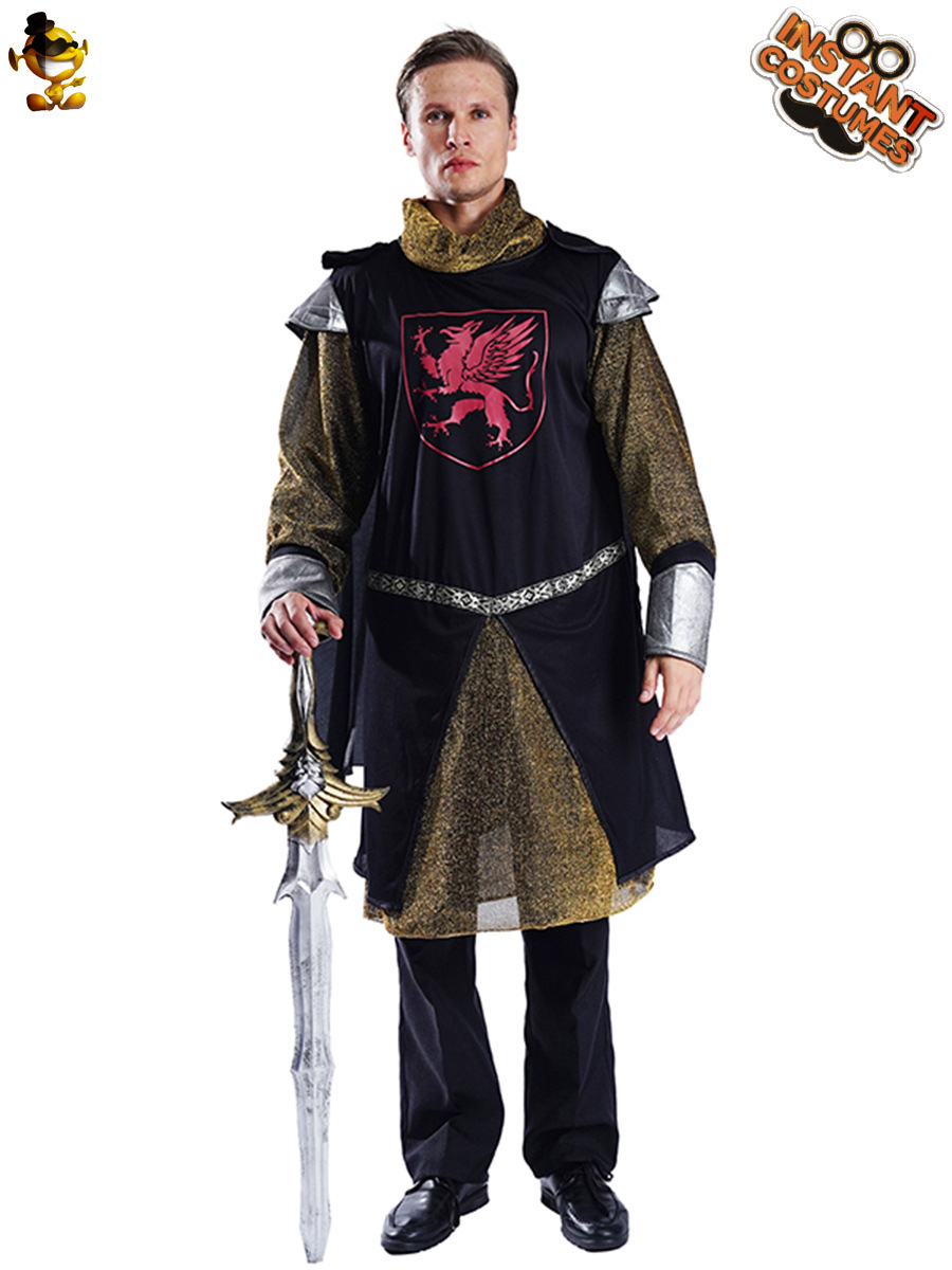 Traje de caballero medieval de los hombres adultos traje de rol traje de escenario traje de rendimiento Cosplay Masquerade
