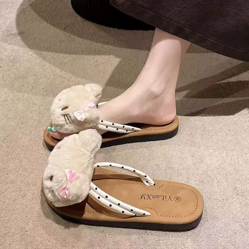 Hello Kitty, нескользящие модные вьетнамки, шлепанцы, западный стиль