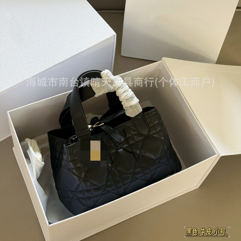 High-End Version of the New Dior Toujours Native Bag, Genuine Leather Horizontal Handbag, Shoulder Bag, Women's Underarm Tote Bag
