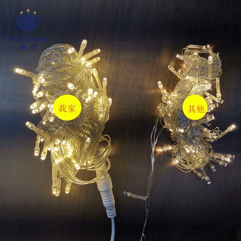 LED 크리스마스 장식 조명 야외 방비 별 조명 축제 조명 10 미터 별 분위기 깜박이는 조명 끈의 엄격한 선택