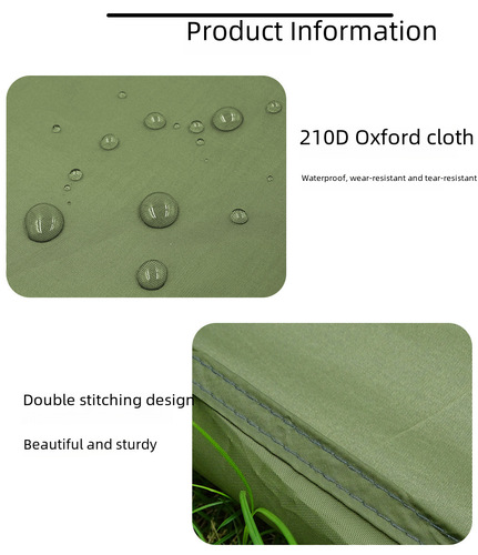 Outdoor tent waterproof mat, bath-tub style, 3D waterproof ground mat, lightweight, anti-insect, anti-sand, camping and beach seat pad